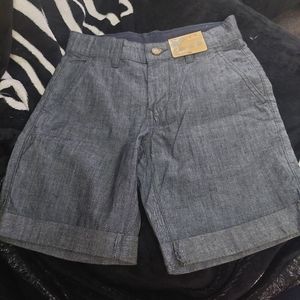 Nwt Thereabouts boys flex Chino shorts size 10 med indigo‎ chambray